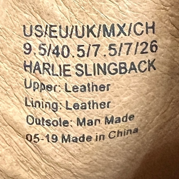 Gentle Souls Harlie Slingback Black Leather Open Back Comfort Booties Womens 9.5 - Picture 13 of 13